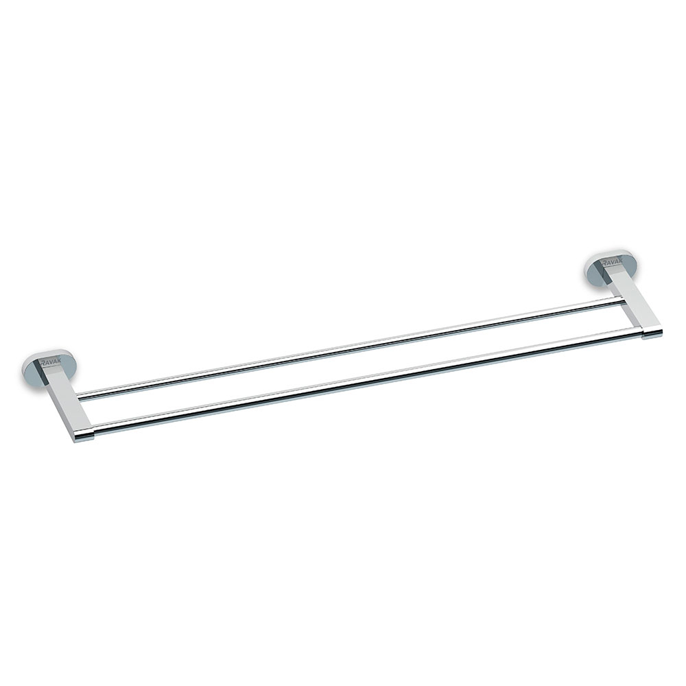 Ravak Dobbel Håndkleholder Chrome 66 cm